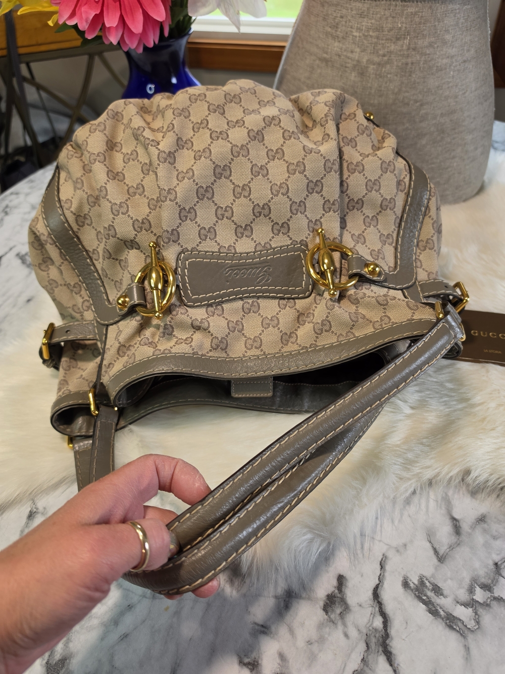 Gucci Jockey Hobo Large EUC - Picture 3 of 12